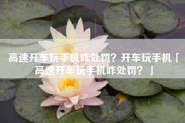 高速开车玩手机咋处罚?开车玩手机「高速开车玩手机咋处罚?」